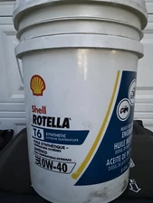 0w40 T6 Shell Rotella Full Synthetic HD Diesel Engine Oil 5gal- Pail-550036271
