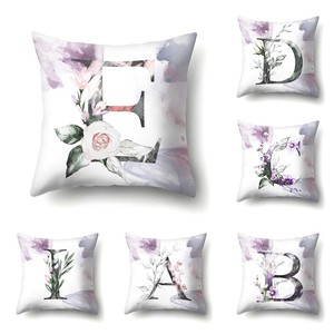 Wr A Z Anglais Lettres Jettent Taie D Oreiller Canape Lit Housse