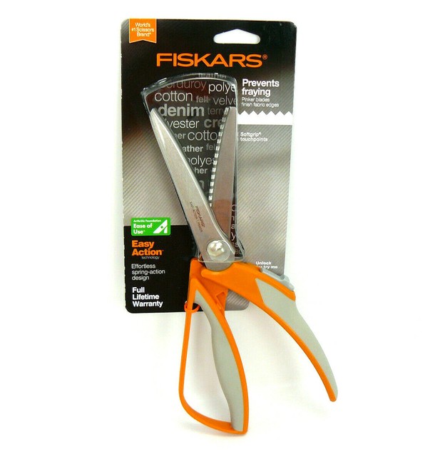 fiskars spring loaded pinking shears