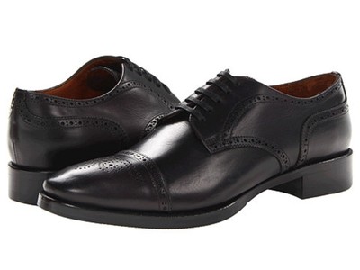NEW $650 DSQUARED2 Mens US 10 EU 43 Black Laced Up Brogue Leather Oxfords Shoes