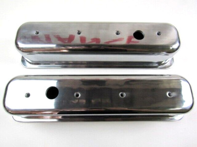 1986-Up Chevy Vortec Center Bolt Aluminum Valve Cover Set Polished E41025P