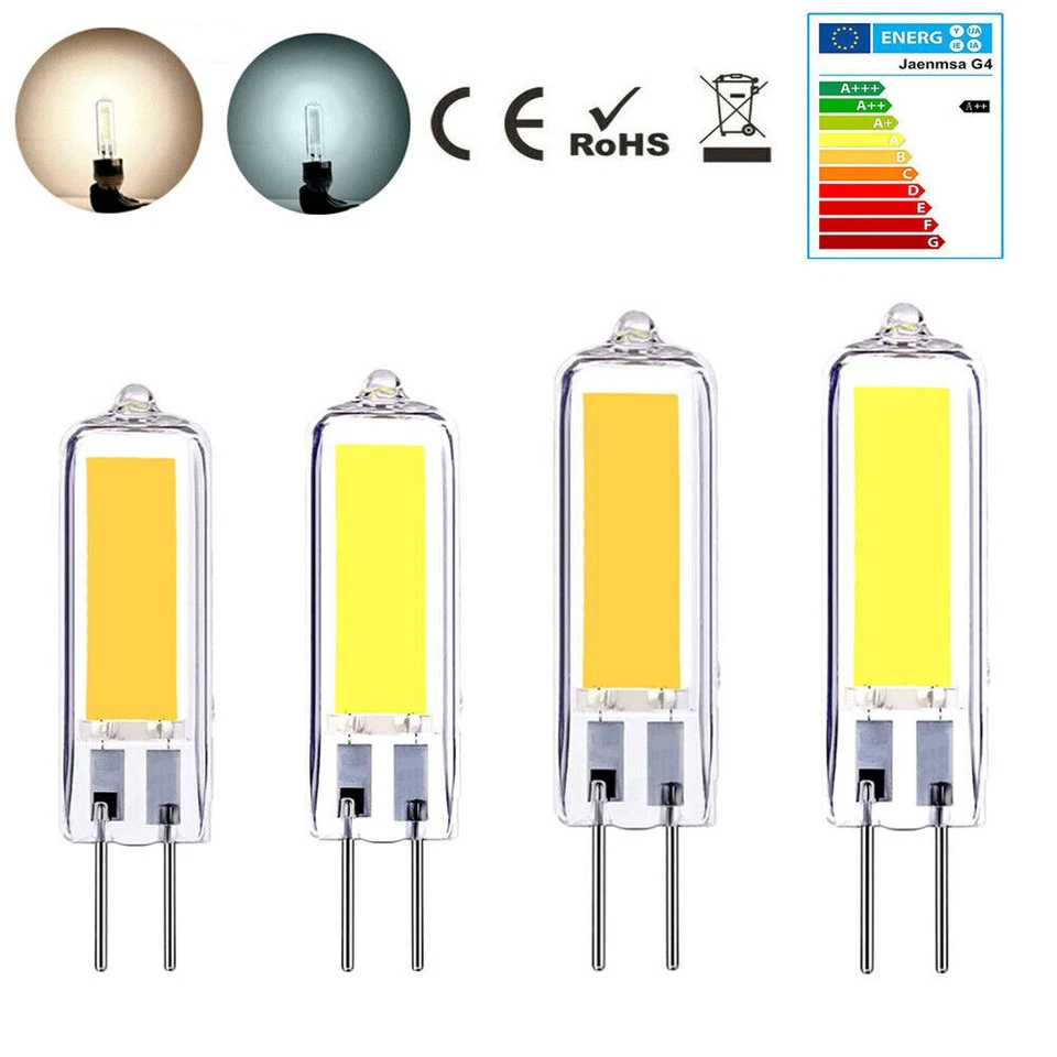 G4 LED Bulb 3W 5W 6W AC/DC 12V Cool White Warm White COB No strobe dimmable - Image 4 of 4