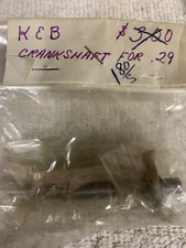 K & B Manufacturing Mecoa K&B .29 Crankshaft Only #??? NOS HTF