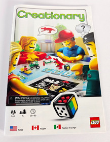 LEGO 3844 Creationary Game 2010 Building Challenges Cards COMPLETE