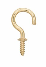 Screw in hooks heavy duty wood thread ceiling wall hooks hangers gold