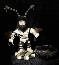 HAUNTED TRIBAL VOODOO VESSEL BAYOU DEMON “THE THIRD MOUTH” New Orleans OOAK