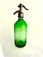 Bottiglia Verde Seltz soda Design anni '30/'40