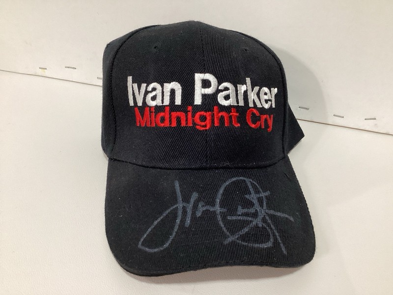 Ivan Parker Autographed Cap Black  Midnight Cry   New