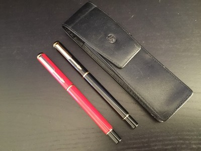 Parker Sonnet Patronenfüller Füllhalter und Ball PEN u.Etui Topzustand 