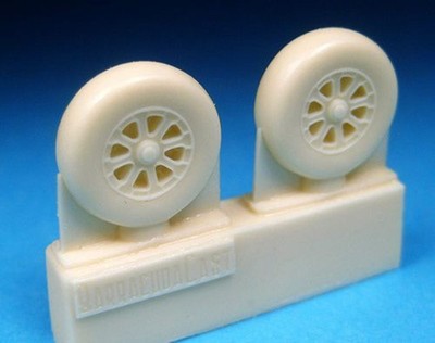 Barracuda Studios BCR72100 1:72 Vought Corsair, Grumman Hellcat Wheels - Plain T
