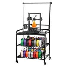 VEVOR 3D Printer Filament Storage Rack 3-Tier 3D Printer Stand with Storage