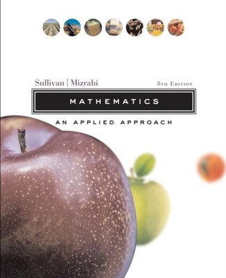 MATHEMATICS AN APPLIED APPROACH 8E WSE by SULLIVAN Hardback Self Help Business