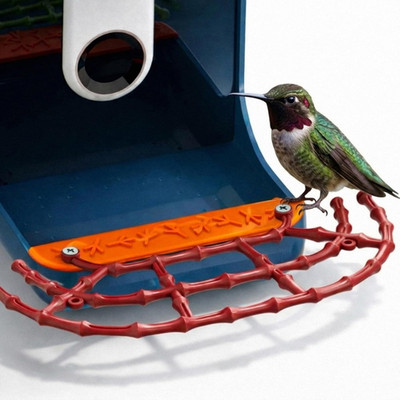 ABS Bamboo-Style Perch Extender Designed for Bird Buddy Smart Bird Feeder, Expan