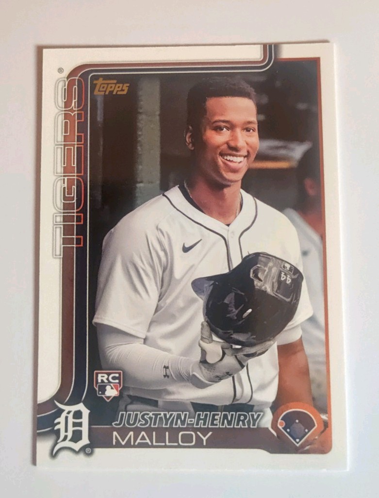 2025 Topps Series 1 Golden Mirror Image Vari. SSP Justyn-Henry Malloy RC #269