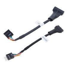 USB 19/20Pin to USB 2.0 9 Pin Male Female Motherboards Housing Adapter Cable