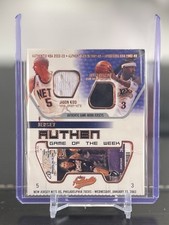 2002 Fleer Authentix Game of The Week Jason Kidd Allen Iverson Game Used Jersey