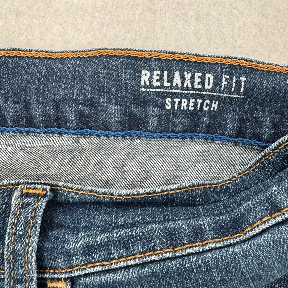 Nautica Jeans Mens 30x30 Relaxed Fit Stretch Mid Wash Classic Blue Denim Pants - Image 4 of 4