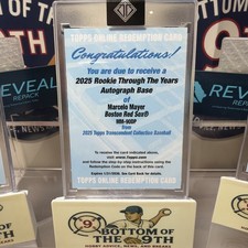 2025 Topps Transcendent Rookie Through The Years 1/1 Marcelo Mayer Rc Auto