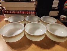 Vintage Set 6 Federal Glass 1 Cup Bowls 4 Inc...