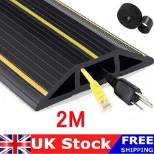 Floor Cable Cover Protector | Rubber Heavy Duty Trunking | Wire Lead Trip Bumper