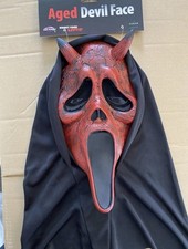 Ghostface Scream Aged Devil Face Mask Fun World In Stock Free Shipping