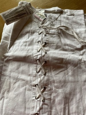 Mittelalter  Sommer Markthemd -  Leonardo Carbone Gr. XL Weiß