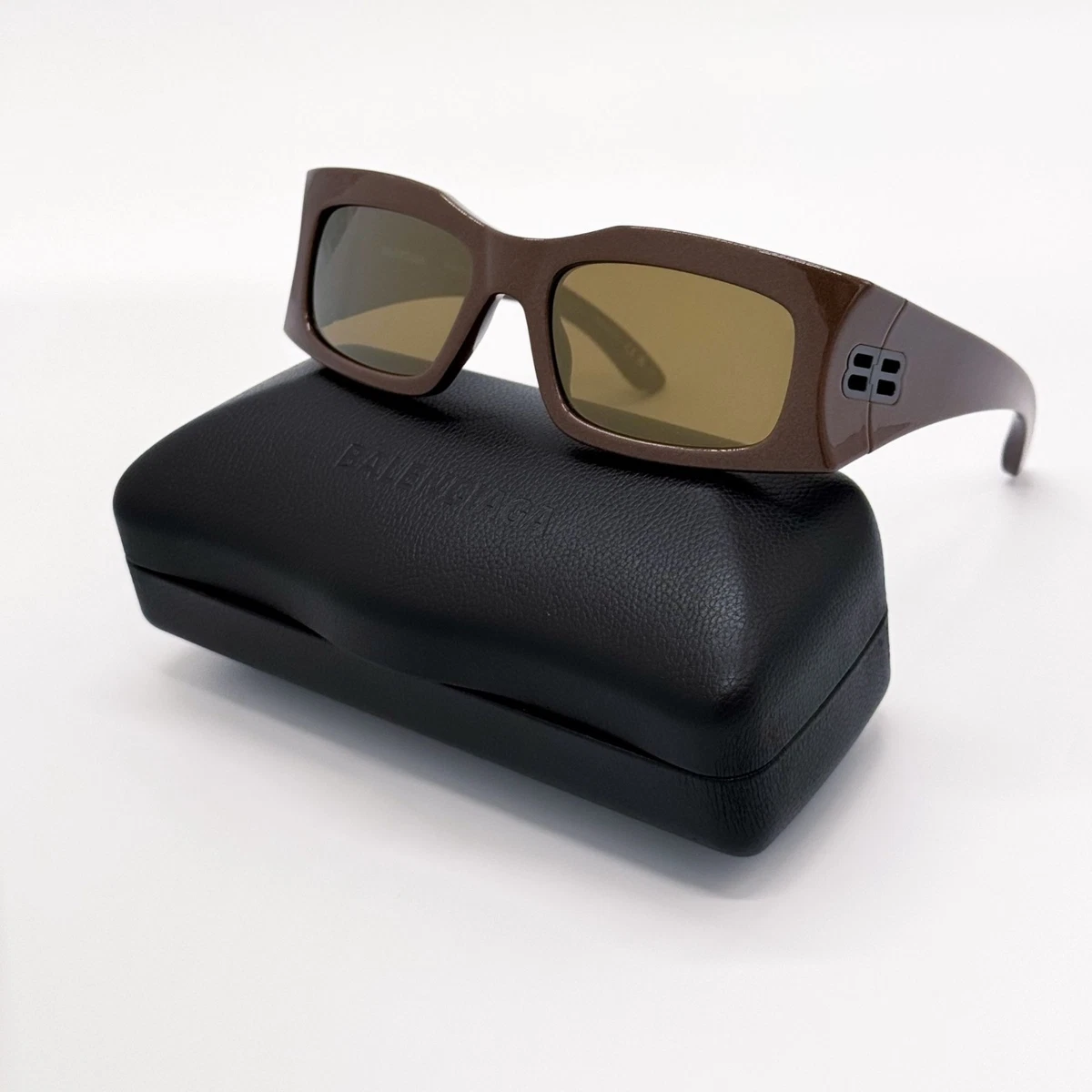 Balenciaga Sunglasses 55mm Havana Grey Brown Yellow Unisex Balenciaga Brown Square Sunglasses for Women for sale | eBay main image 2