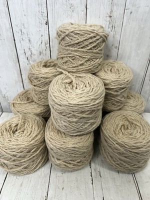10 Skein Bulk Lot Tan Brown Macrame Craft Cord Rope String Jute Style 4 Ply