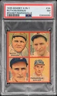 1935 Goudey 4-in-1 #3A Babe Ruth Maranville PSA 7 NM 03699069 