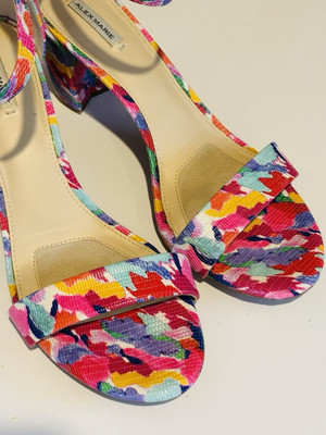 Alex Marie Halmar Ankle Strap Leather Block Heel Sandals