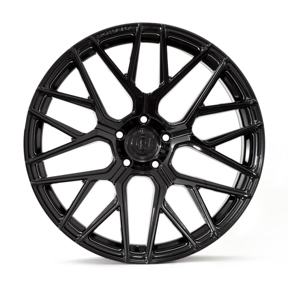 20" ROHANA RFX10 GLOSS BLACK FORGED CONCAVE WHEELS RIMS FITS MASERATI GHIBLI