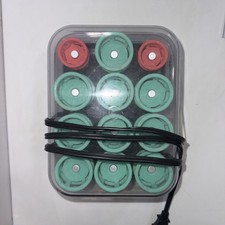 Vintage Clairol Lock N Roll Hot Hair Curlers Rollers Pageant 24 Spoolies BT-1