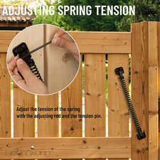 11-1/2" Gate Spring Self Closing Heavy Duty Outdoor Door Spring Automatic Fen...