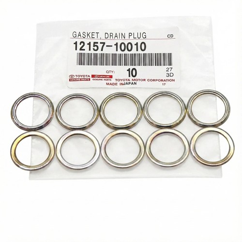 Genuine Toyota Lexus OEM Differential Oil Drain Plug Gasket 12157-10010 (10 PCS)