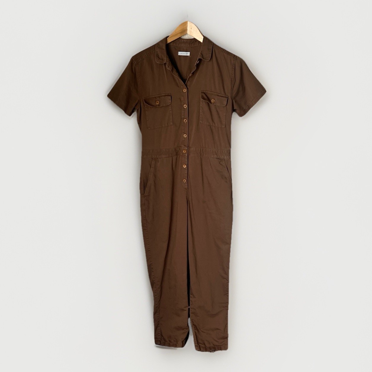 Outerknown Brown Button Pant Playsuit - image 2