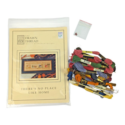 The Drawn Thread ''There s No Place Like Home'' Cross Stitch Chart w/Threads Charm