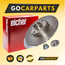 Image of FOR Renault Megane 1.5 dCi 2003>2009 270 mm Rear BRAKE DISCS X2 Solid EICHER