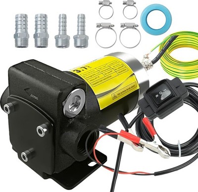   12V DC Gasoline Self-Priming Fuel Transfer Pump - Explosion-Proof Reversible  