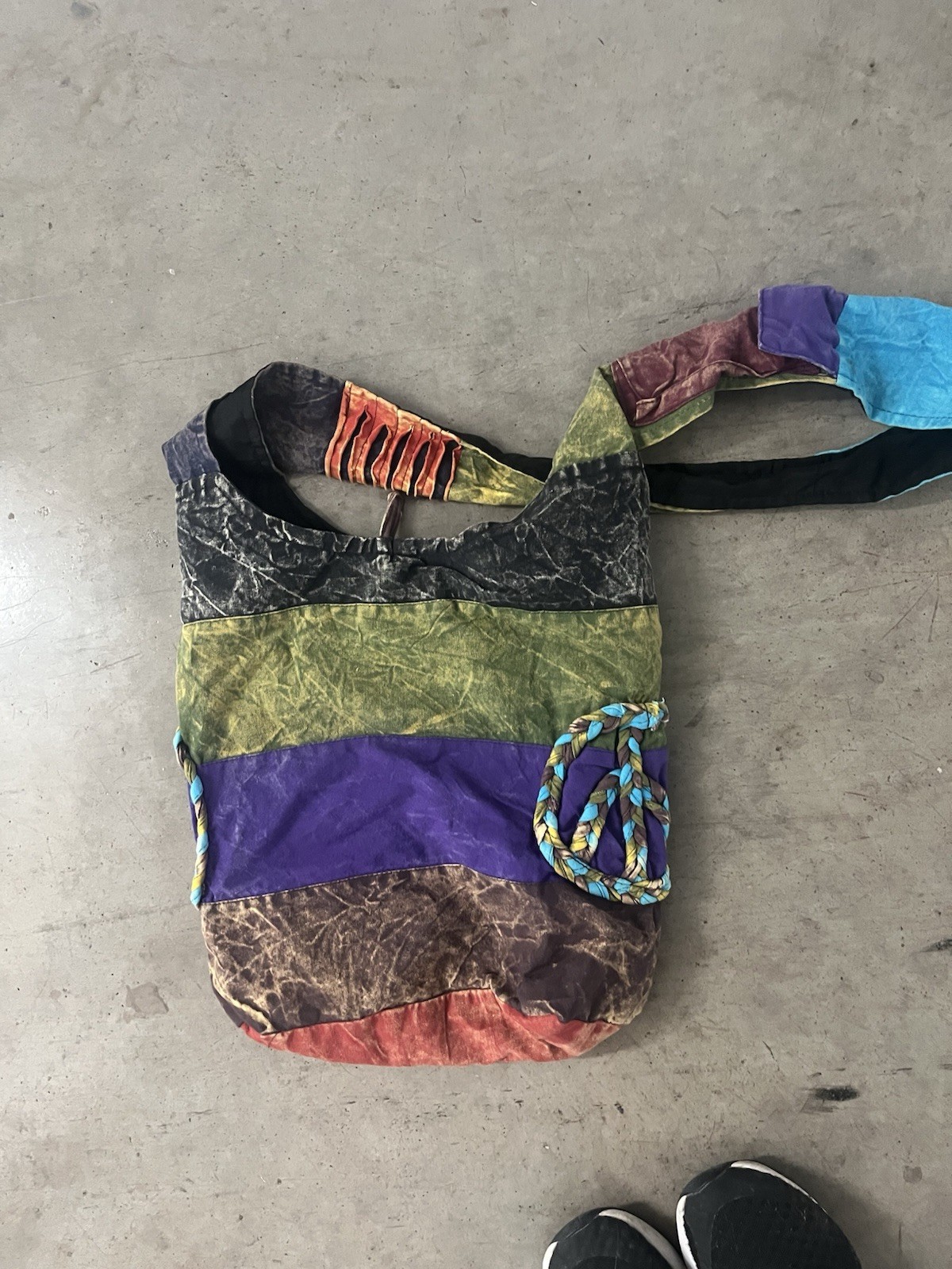 Boho Multicolored Patchwork Crossbody Style Tote … - image 8