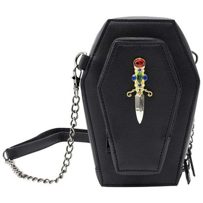 Elvira Dagger Coffin Mini Crossbody Purse Kreepsville 666