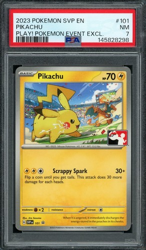 Pikachu graded PSA 7 for sale on eBay