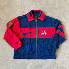 Nike Arsenal 90s Zip Track Jacket Men?s UK S - Red/ Navy