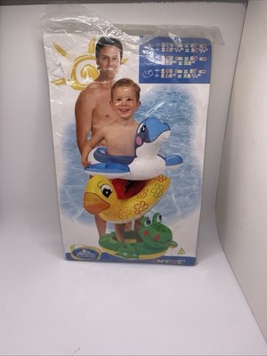 2005  Y2K Intex RARE Vintage Kids Pool Float Yellow Duck 27  x 22  Brand New