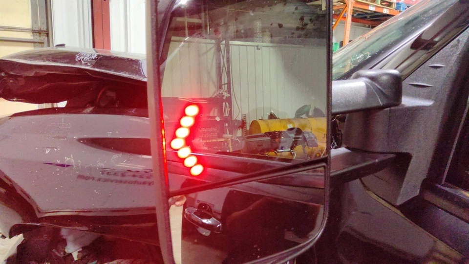 07-14 Chevrolet Silverado 2500 3500 Left Driver Dual Arm Tow Mirror (Black) - Image 3 of 3