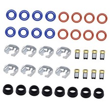 40PCS Fuel Injector Repair Seal Kit Gasket Rebuild Kit Compatible with 99-07