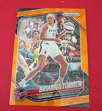 2025 Panini WNBA Orange Cracked Ice Prizm #105 Brianna Turner A1