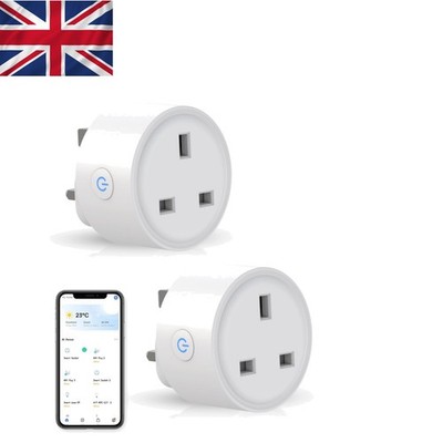 Smart Plug Duo - App gesteuerte WLAN Steckdose mit Alexa & Google Home, 2er Pack
