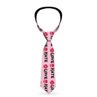 Necktie Standard - Love/Hate/Betrayal Pink/Black/Fuchsia (Us Import) ACC NEU