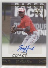2020 Leaf Ultimate Draft 1991 Rookies Gold 4/75 Ed Howard #GLR-EH1 Auto mp7