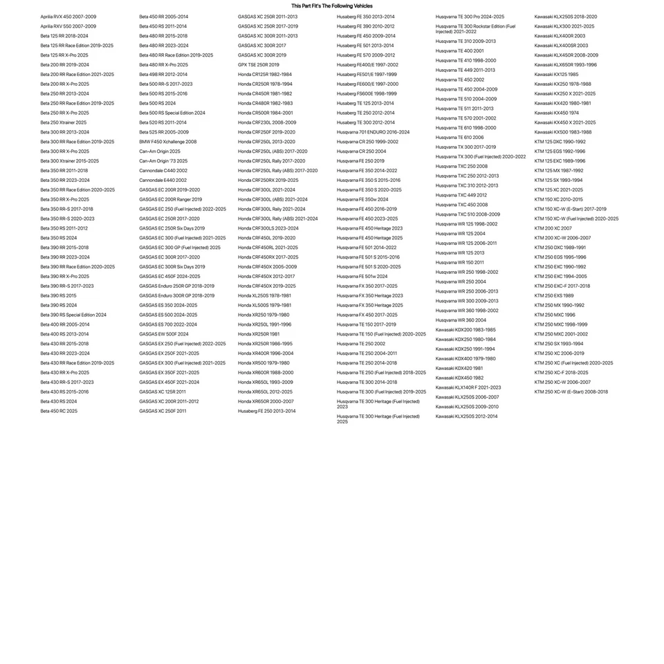 Tubo de motocicleta Tusk ultra resistente de 4 mm 110-120/100x18 para Honda CRF450RX 2017 Foto 2 de 4